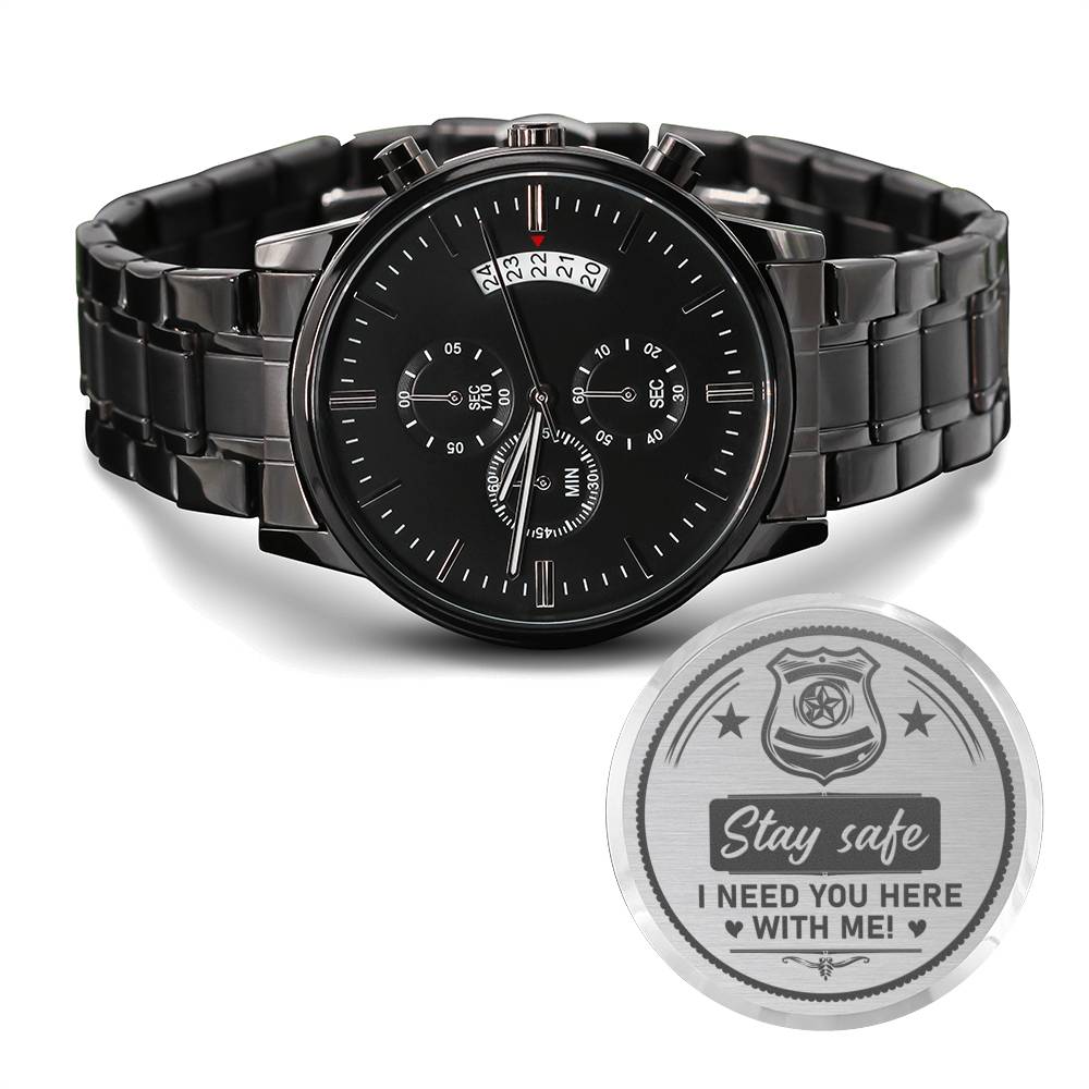 To My HERO. . Stay Safe | Chronograph Watch