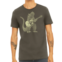 Load image into Gallery viewer, Godzilla Playing Guitar | Men&#39;s Tee
