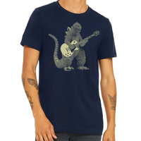 Load image into Gallery viewer, Godzilla Playing Guitar | Men&#39;s Tee
