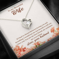Load image into Gallery viewer, To My Beautiful Wife | Forever Love Necklace
