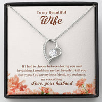 Load image into Gallery viewer, To My Beautiful Wife | Forever Love Necklace
