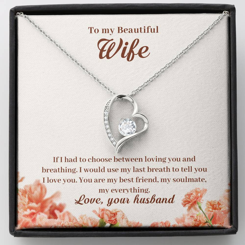 To My Beautiful Wife | Forever Love Necklace