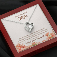 Load image into Gallery viewer, To My Beautiful Wife | Forever Love Necklace
