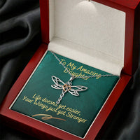 Load image into Gallery viewer, To My Amazing Daughter | Dragonfly Necklace
