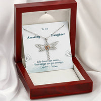 Load image into Gallery viewer, To my Amazing Daughter | Dragonfly Dreams Necklace
