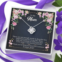 Load image into Gallery viewer, To Mom, There Are Not Enough Words | Love Knot Necklace
