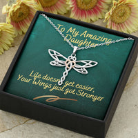 Load image into Gallery viewer, To My Amazing Daughter | Dragonfly Necklace
