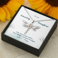 Load image into Gallery viewer, To my Amazing Daughter | Dragonfly Dreams Necklace
