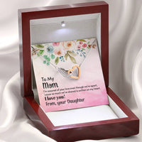 Load image into Gallery viewer, To Mom From Your Daughter | Interlocking Hearts Necklace
