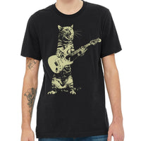 Load image into Gallery viewer, Cat Playing Guitar | Men&#39;s Tees

