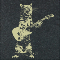 Load image into Gallery viewer, Cat Playing Guitar | Women&#39;s Tee
