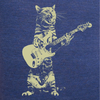 Load image into Gallery viewer, Cat Playing Guitar | Women&#39;s Tee
