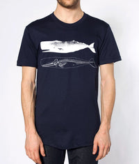 Load image into Gallery viewer, Nautical Whale Skeleton | Men&#39;s Tee
